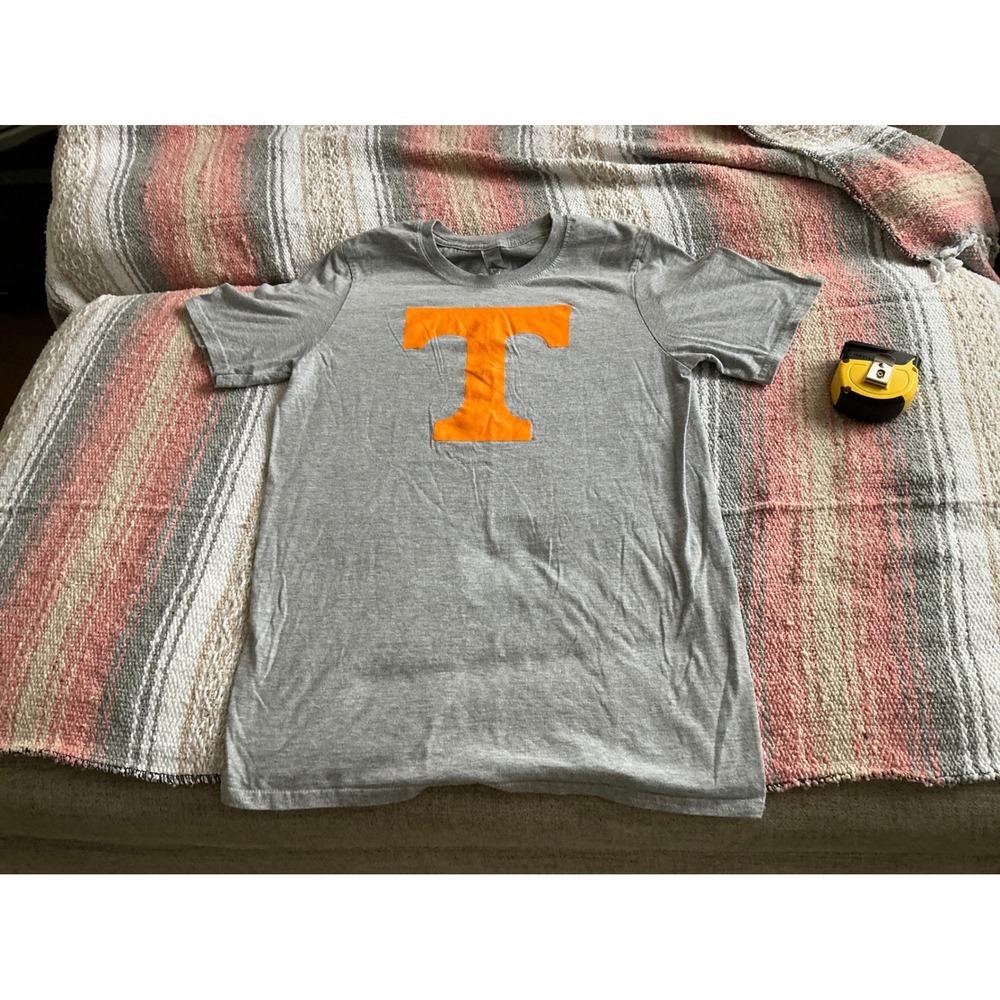 Fanatics Tennessee Volunteers T-Shirt Mens Small Gray Orange Power T NCAA Tee